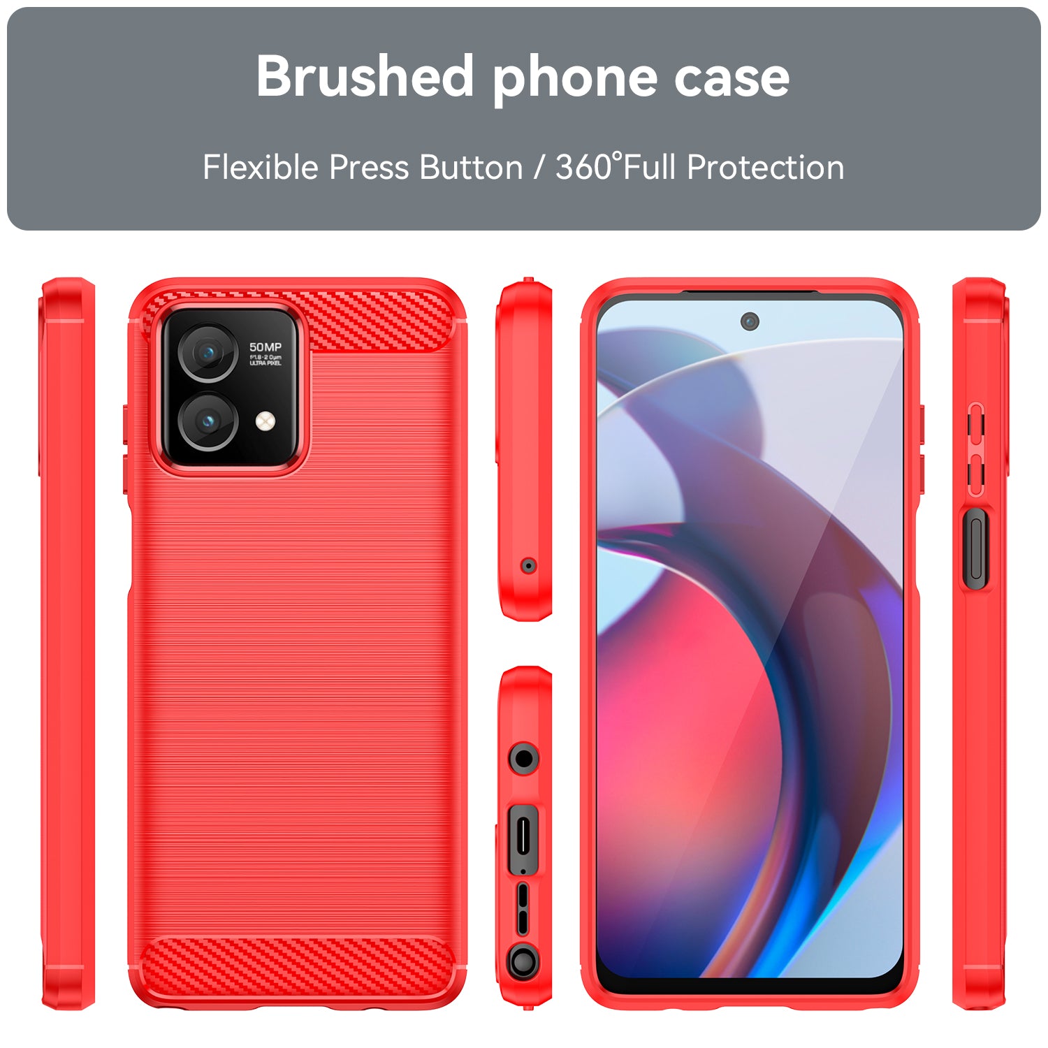 For Motorola Moto G Stylus 5G (2023) Phone Case Carbon Fiber Texture Soft TPU Brushed Surface Protective Cover For Motorola Moto G Stylus 5G (2023) Phone Case Carbon Fiber Texture Soft TPU Brushed Surface Protective Cover